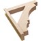 Ekena Millwork 6-in W x 30-in D x 34-in H Balboa Block Rough Cedar Woodgrain TimberThane Outlooker, Primed Tan OUTUR060X30X34BOA44RCPR - alternate 5